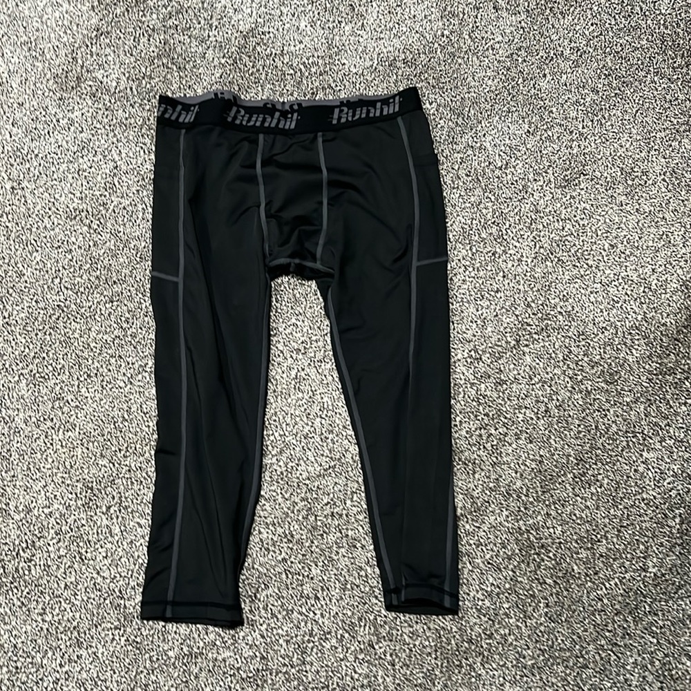 Runhit Compression Pants Men Running Tights Leggings Athletic Workout Gym Pants